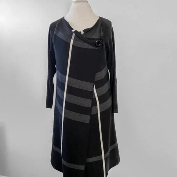 Angel Apparel - Asymmetrical Button Cardigan/Jacket - Picture 2 of 9